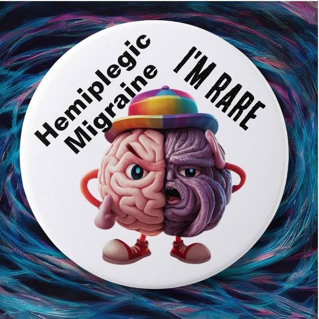 Hemiplegic Migraine I'm Rare badge (Creator Uploaded)