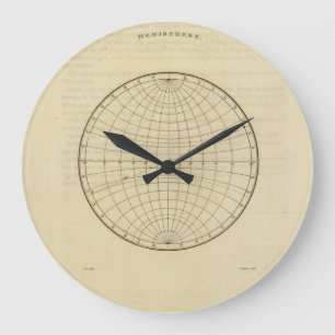 Hemisphere. Large Clock