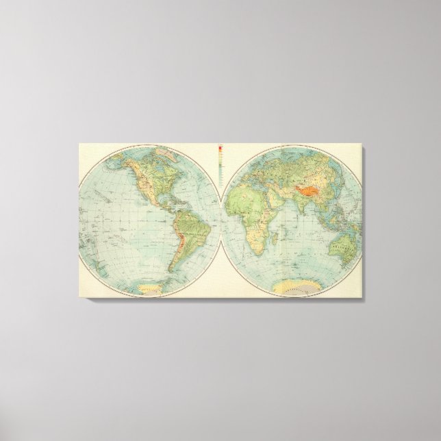 Hemispheres 12 physical canvas print (Front)