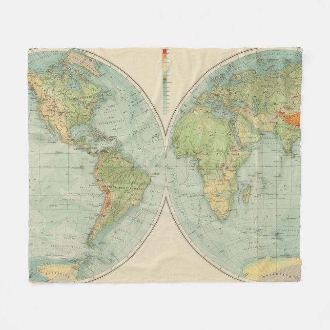 Hemispheres 12 physical fleece blanket (Front (Horizontal))