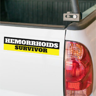 Hemorrhoids Survivor Bumper Sticker