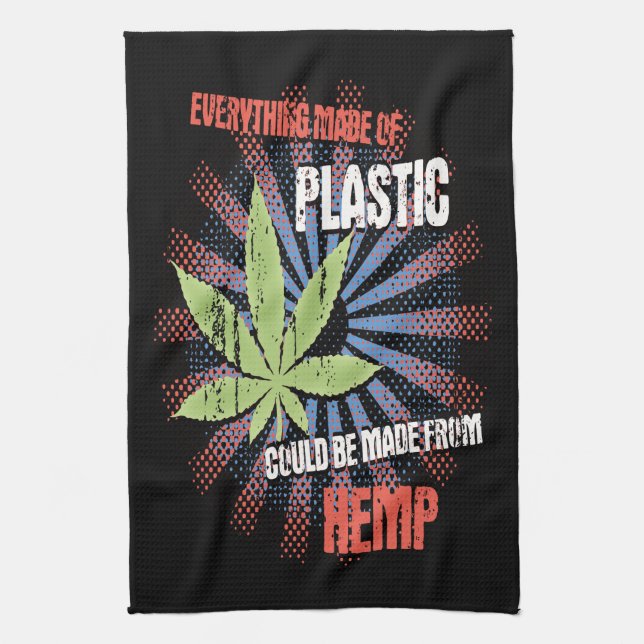 Hemp Plastic Tea Towel (Vertical)