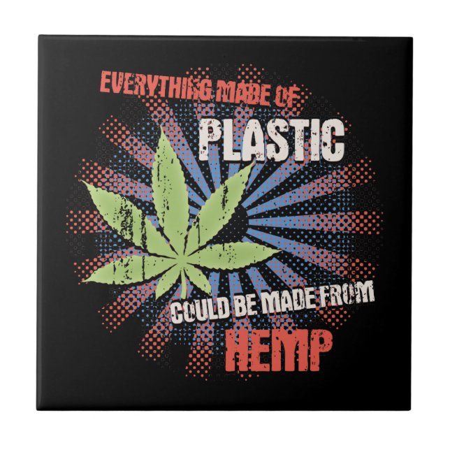 Hemp Plastic Tile (Front)