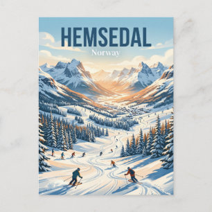 Hemsedal Ski Resort Norway Postcard