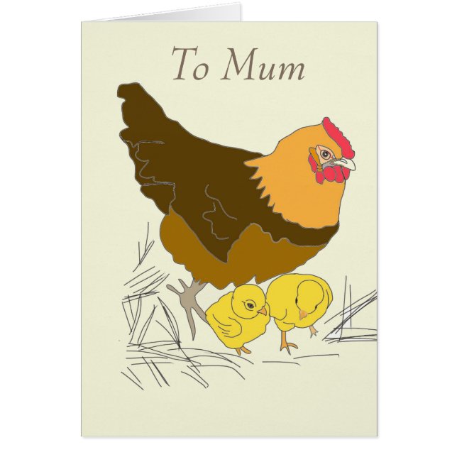 Hen and Baby Chicks (Front)