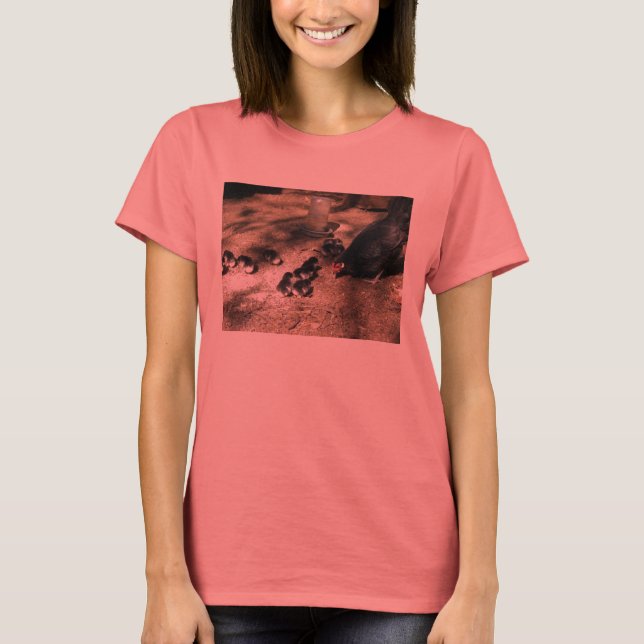 Hen And Baby Chicks Shirt (Front)