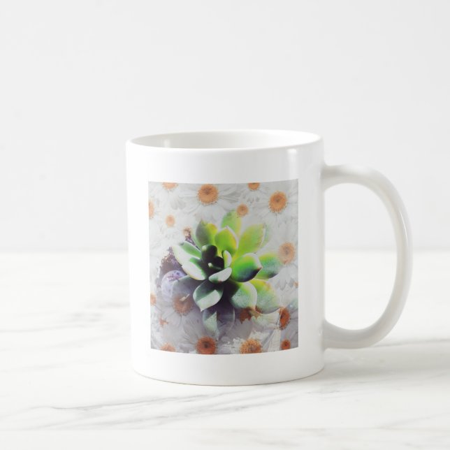 Hen and Chicks and Daisies Coffee Mug (Right)