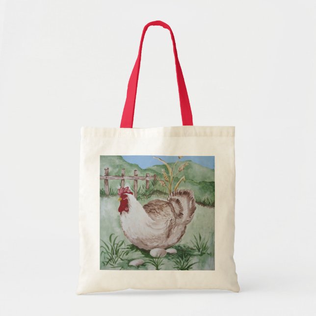 Hen and Eggs Tote Bag (Front)