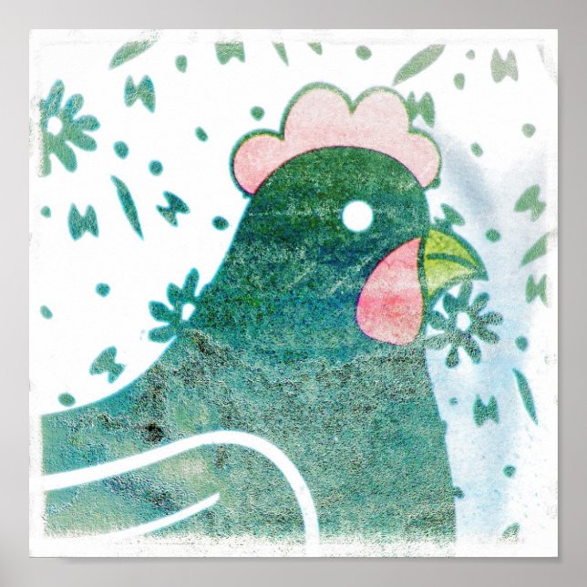 Hen Art Poster (Front)