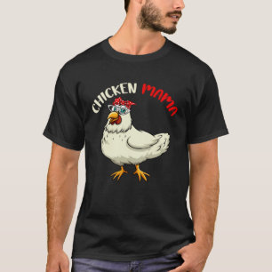 Hen Chicken Mama Mum Mothers Day Farmer Women T-Shirt