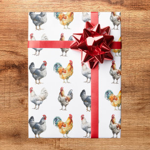 Hen Chicken Wrapping Paper
