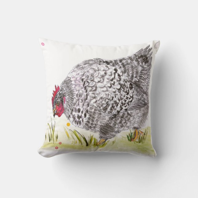 Hen cushion "Mary Hen" (Front)