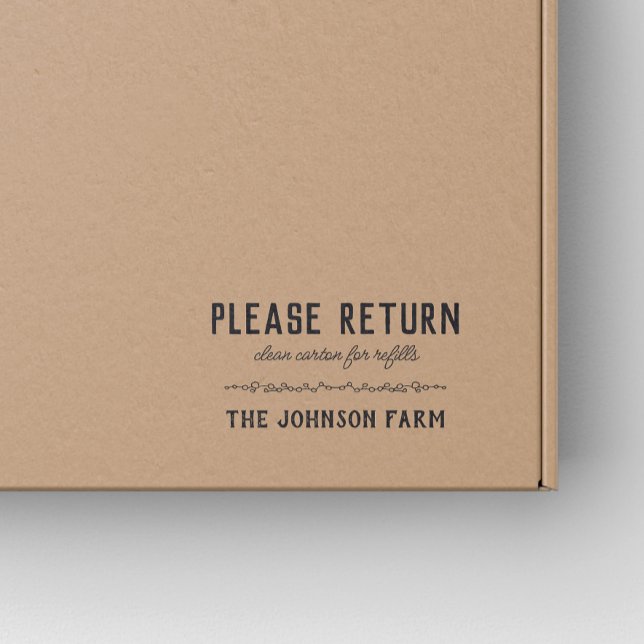 Hen Family Farm Return Carton Rubber Stamp (Creator Uploaded)