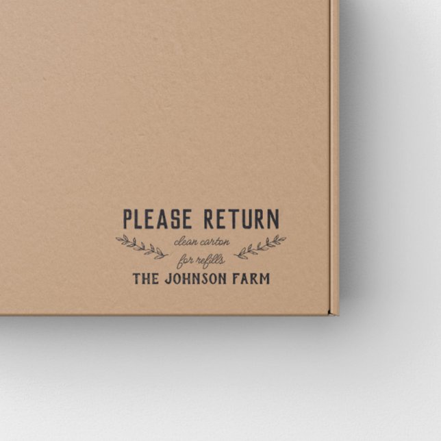 Hen Family Farm Return Carton Rubber Stamp (Creator Uploaded)