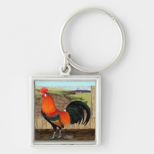 Hen House Hero Key Ring (Front)