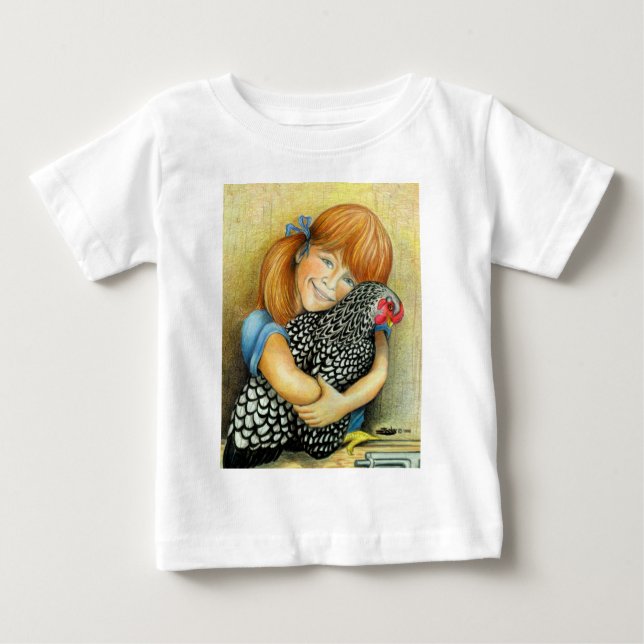 Hen Hugger Baby T-Shirt (Front)
