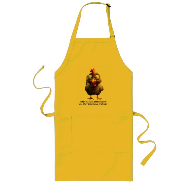 Hen in a flap long apron (Front)