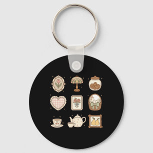 Hen In Nest, Thrifted Grandma Core, Coquette Chick Key Ring
