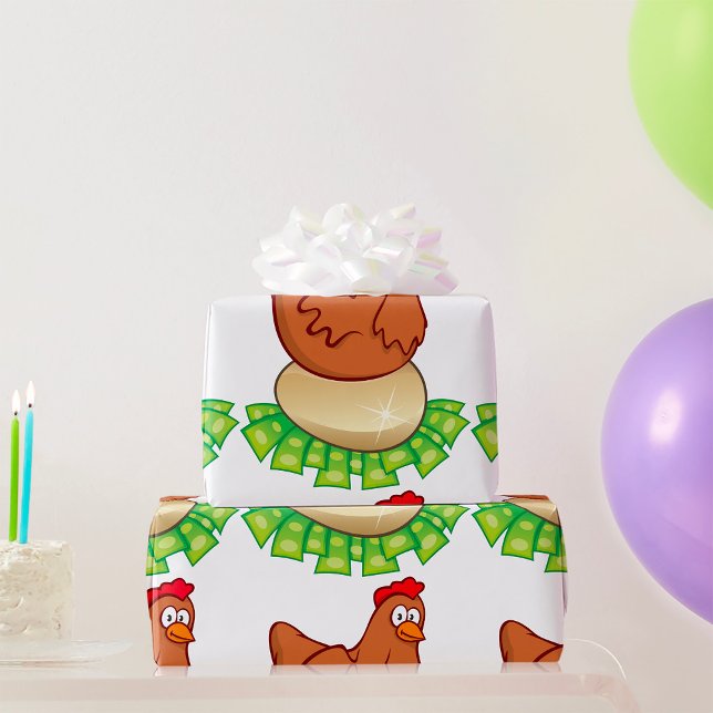 Hen On A Golden Egg Wrapping Paper (Creator Uploaded)