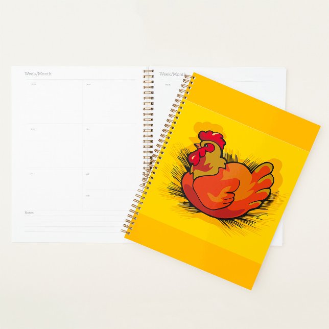Hen on Nest Bright Farmyard Chicken Planner (Creator Uploaded)
