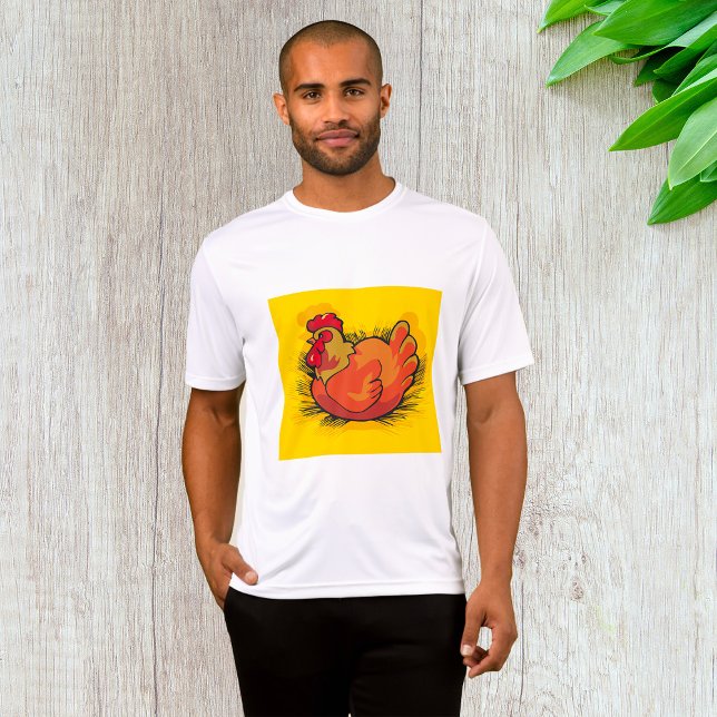 Hen on Nest Bright Farmyard Chicken T-Shirt (Creator Uploaded)