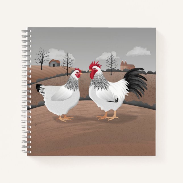 Hen & Rooster Notebook (Front)