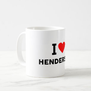 Henderson city United States America USA love hear Coffee Mug