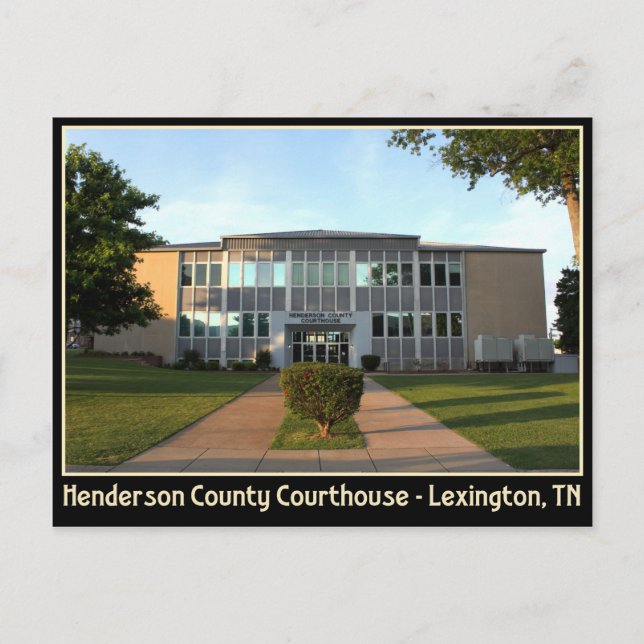 Henderson County Courthouse - Lexington, TN Postcard (Front)