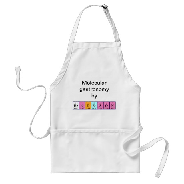 Henderson periodic table name apron (Front)
