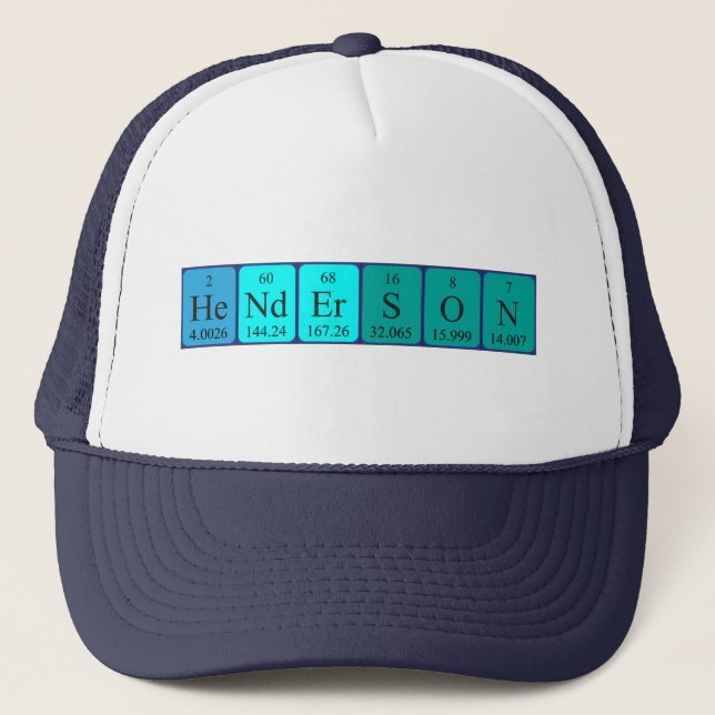 Henderson periodic table name hat (Front)