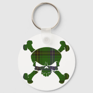 Henderson Tartan Skull No Banner Key Ring