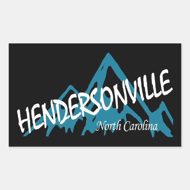Hendersonville North Carolina Mountains Rectangular Sticker (Front)