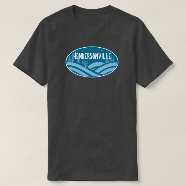 Hendersonville North Carolina Outdoors T-Shirt (Design Front)