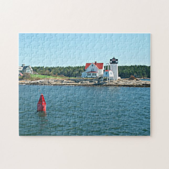 Hendricks Head Lighthouse, Southport Island Maine Jigsaw Puzzle (Horizontal)