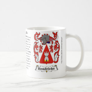 Hendricks, the origin, meaning and the crest coffee mug