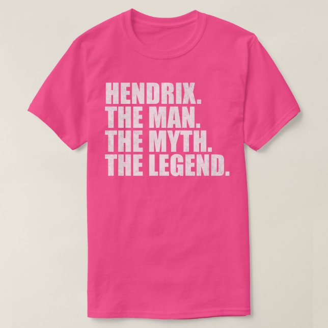HendrixHendrix Name Hendrix given name T-Shirt (Design Front)