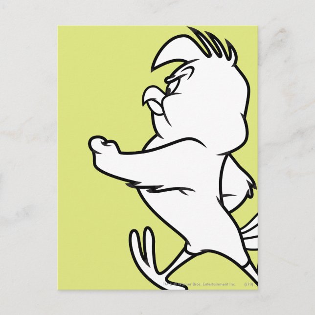 Henery Hawk Walking Postcard (Front)