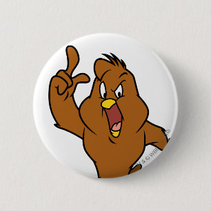 Henery Hawk Yelling 6 Cm Round Badge
