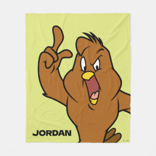 Henery Hawk Yelling Add Your Name Fleece Blanket