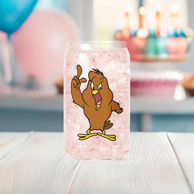Henery Hawk Yelling Can Glass (Insitu (Baby Shower))