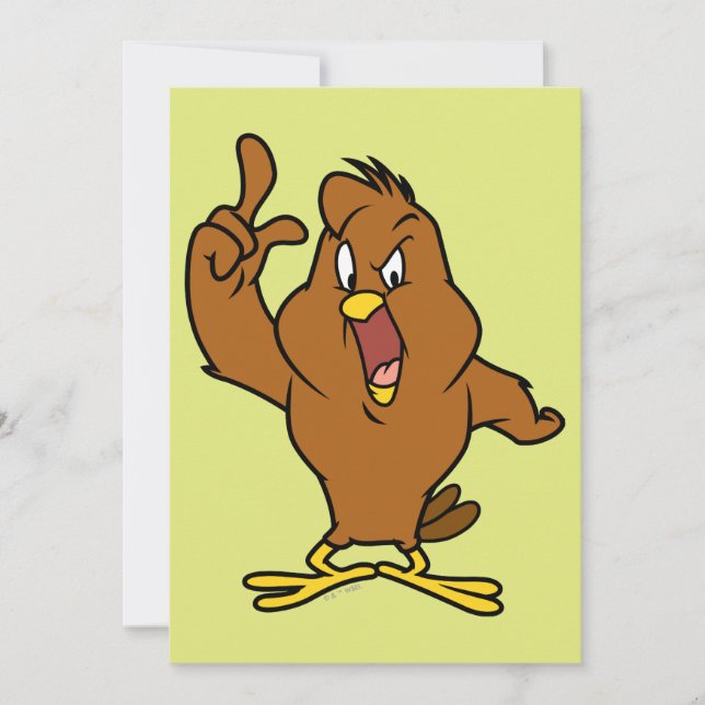 Henery Hawk Yelling Card (Front)