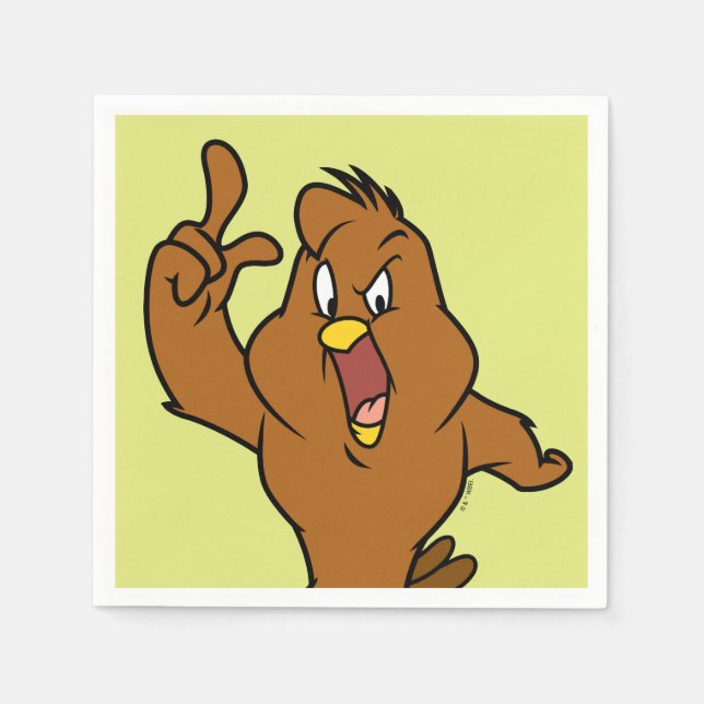 Henery Hawk Yelling Napkin (Front)