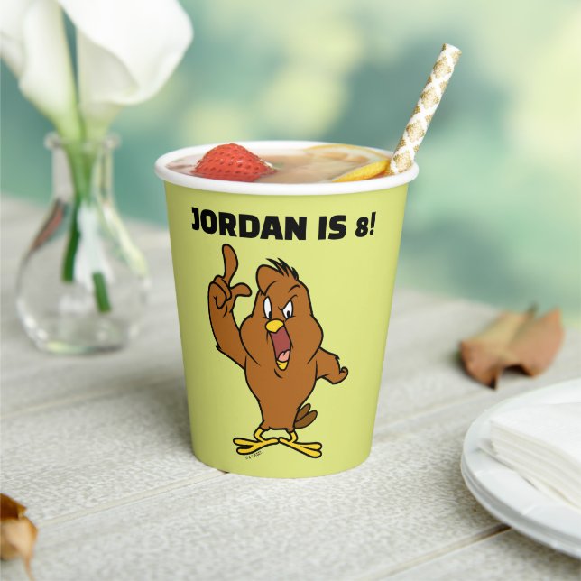 Henery Hawk Yelling Paper Cups (Insitu)