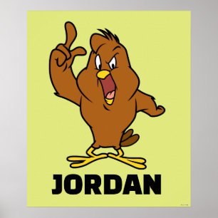 Henery Hawk Yelling Poster