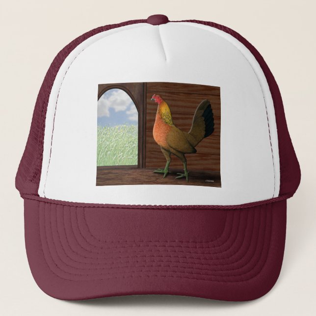 Henhouse View Trucker Hat (Front)