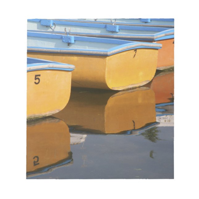 Henley-on-Thames row boats on the Thames River, Notepad (Front)