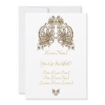 Henna elegant invitation card