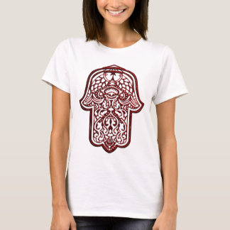 Henna Hand of Hamsa (Red) T-Shirt
