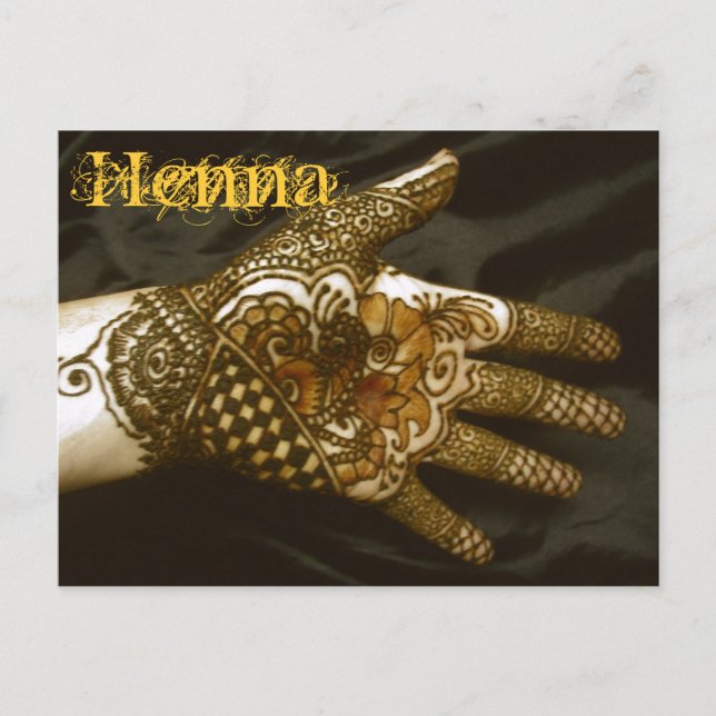 Henna Hand of the Dogwood Postcard (Front)