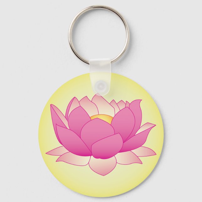 Henna Lotus Key Ring (Front)